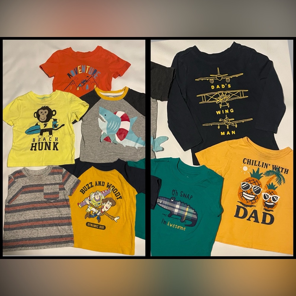 8pc BUNDLE OF SHIRTS 18mo
